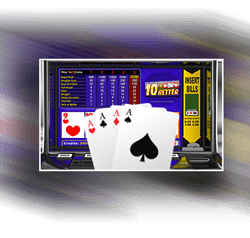 écran du jeu de video poker